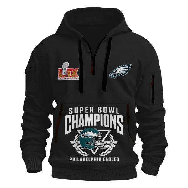 Eagles 2024 Super Bowl LIX Champions New Hoodie