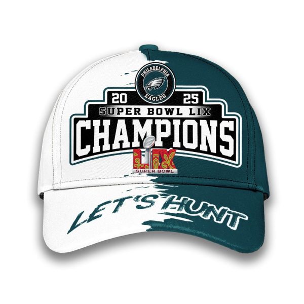 Eagles 2025 Super Bowl LIX Champions Let’s Hunt Classic Cap