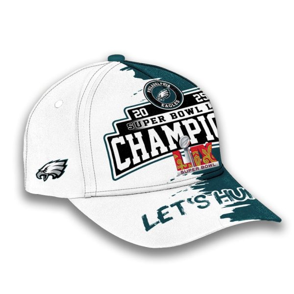 Eagles 2025 Super Bowl LIX Champions Let’s Hunt Classic Cap