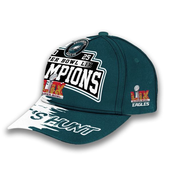 Eagles 2025 Super Bowl LIX Champions Let’s Hunt Classic Cap