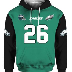 Eagles 26 Barkley Football Hoodie 2