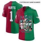 Eagles Alabama Phillybama 2017 CFP National 2024 Super Bowl Champion LIX Jersey