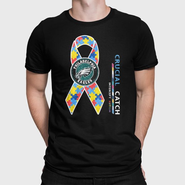 Eagles Crucial Catch Intercept Autism Shirt