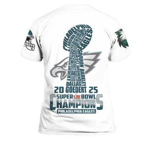 Eagles Football Champions Super Bowl 2025 Shirt 3