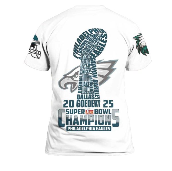 Eagles Football Champions Super Bowl 2025 Shirt