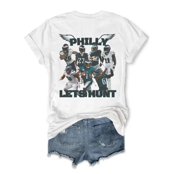 Eagles LIX Champs 2025 Philly Lets Hunt Shirt