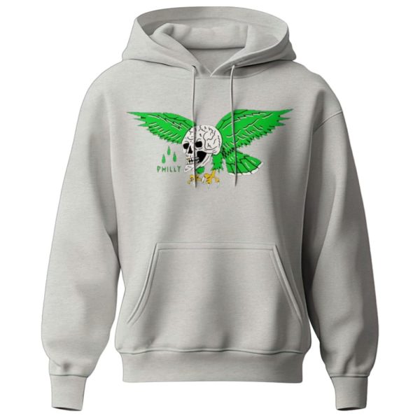 Eagles Philly Skull Hoodie 2025