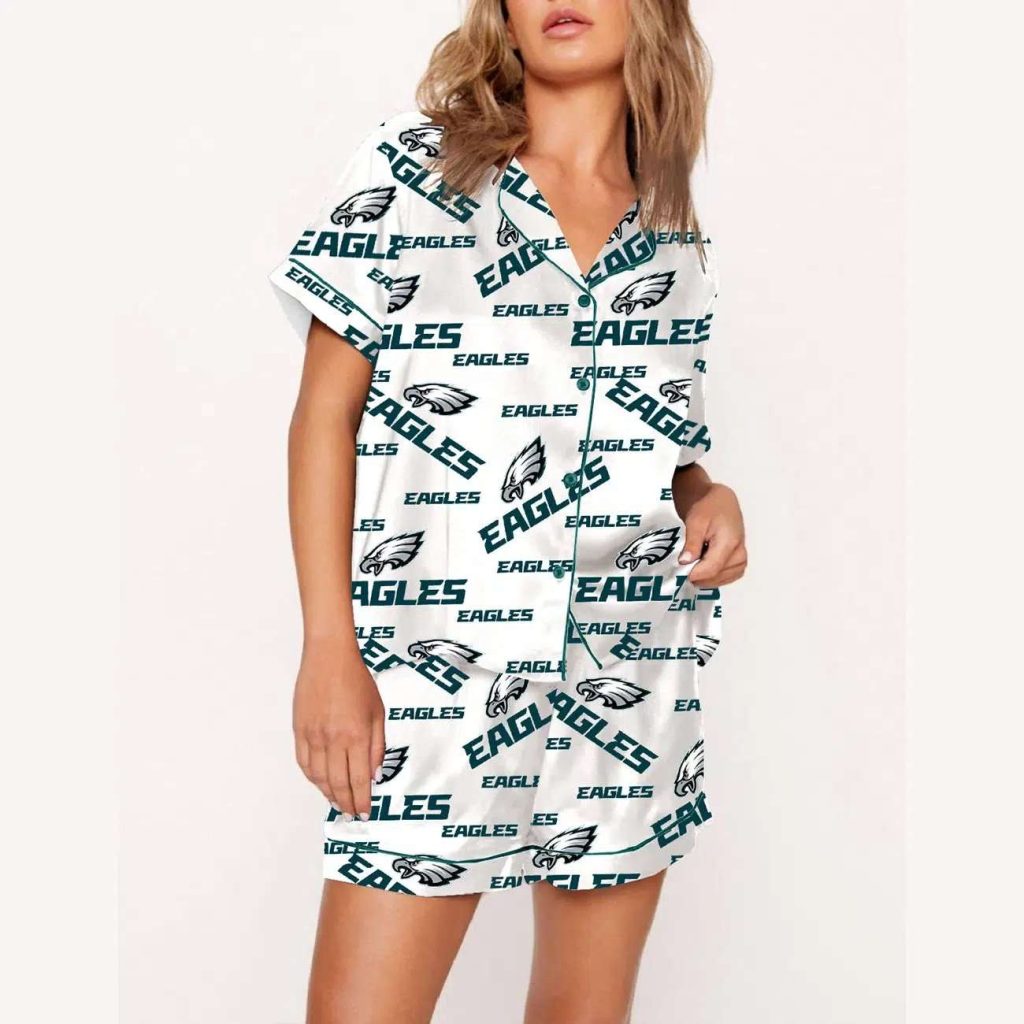 Eagles Print Pajama Set