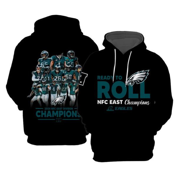 Eagles Ready To Roll East Division Champions 2024 Hoodie