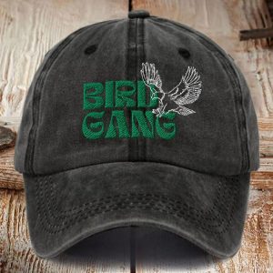 Eagles Retro Bird Gang Print Baseball Cap1