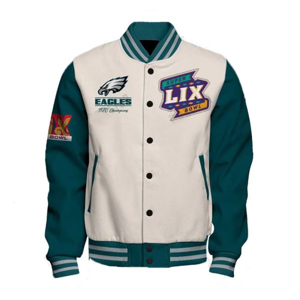 Eagles Super Bowl 2025 Celebrate The Victory Varsity Jacket