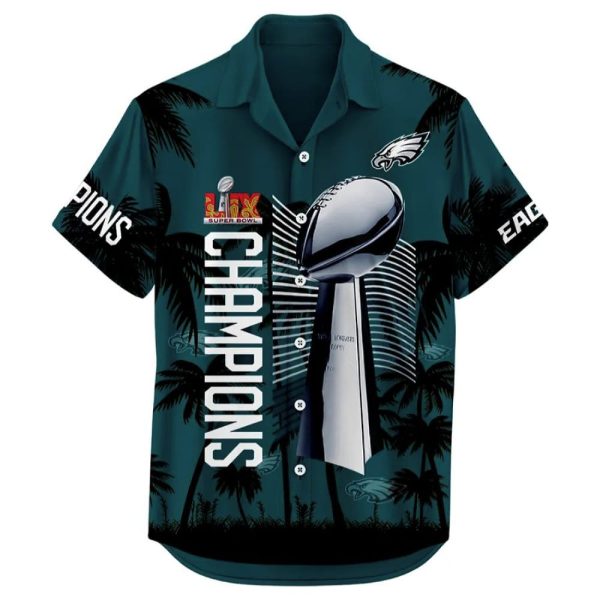 Eagles Super Bowl 2025 Champions Hawaii Shirt