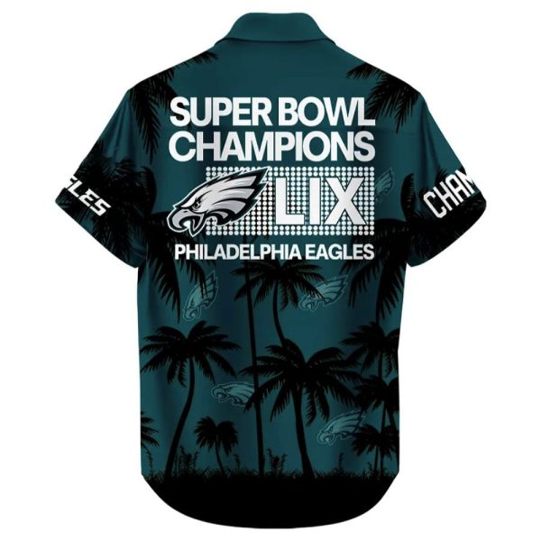 Eagles Super Bowl 2025 Champions Hawaii Shirt