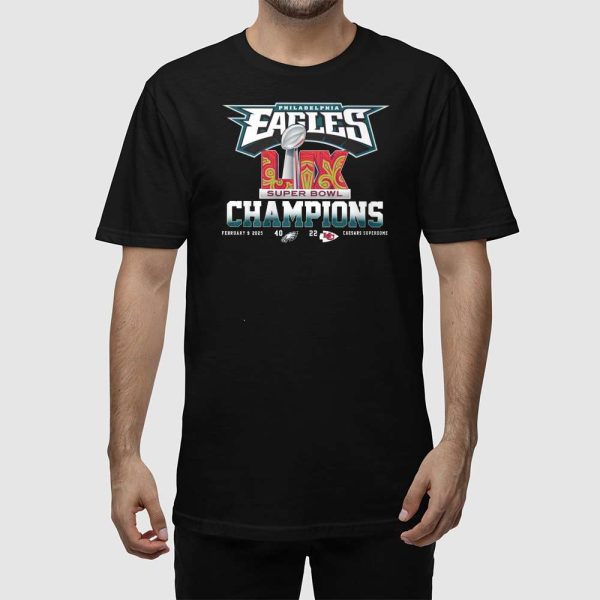 Eagles Super Bowl Champions 2 Two-Sided Shirt