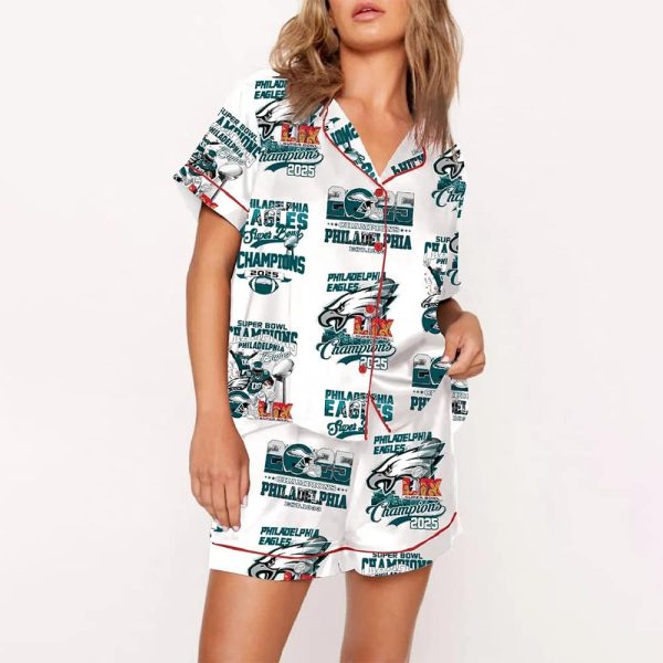 Eagles Super Bowl Champions 2025 Pajama Set