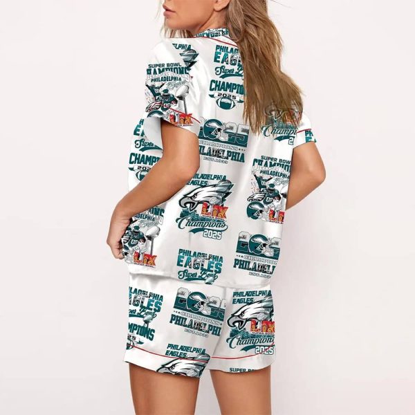 Eagles Super Bowl Champions 2025 Pajama Set