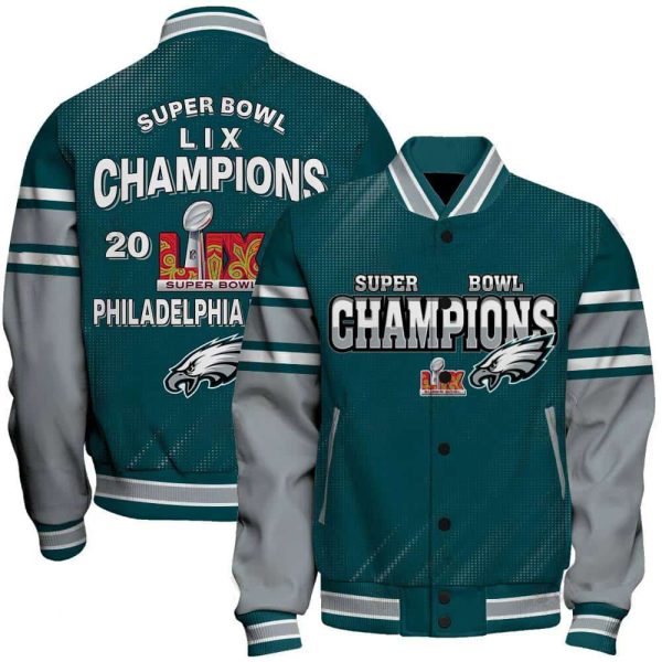 Eagles Super Bowl LIX 2025 Champions Varsity Jacket