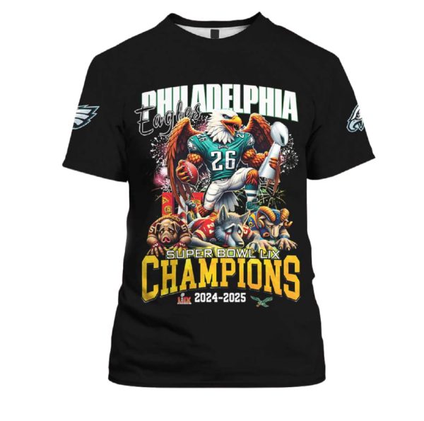 Eagles Super Bowl LIX Champions 2024 2025 Shirt