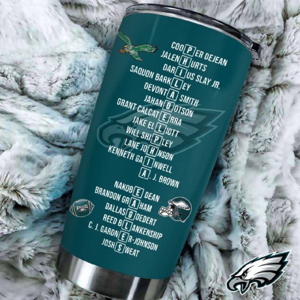 Eagles Super Bowl LIX Champions 3D Tumbler