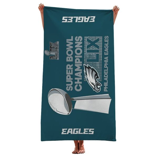 Eagles Super Bowl LIX Champions Beach Towel