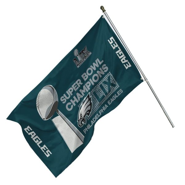 Eagles Super Bowl LIX Champions House Flag