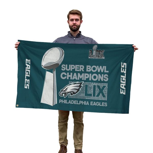 Eagles Super Bowl LIX Champions House Flag