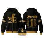 Eagles Super Bowl LIX Champions Zip Hoodie Golden Edition