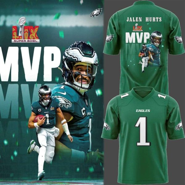 Eagles Super Bowl LIX MVP Jalen Hurts Jersey