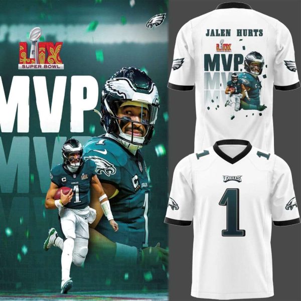 Eagles Super Bowl LIX MVP Jalen Hurts Jersey