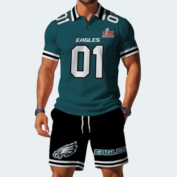 Eagles Super Bowl LIX Personalized Polo