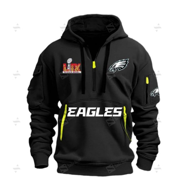 Eagles Super Bowl LIX Quarter Zip Hoodie