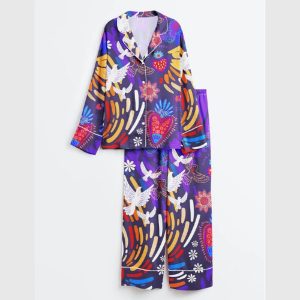 Viva La Vida Satin Pajama Set1