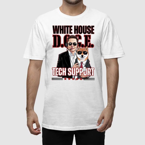 Elon Musk White House Doge Tech Support Shirt