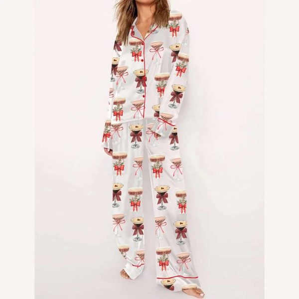 Espresso Martini Art Christmas Pajama Set