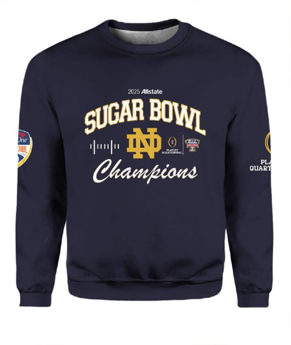 Fighting Irish Champions Sugar And Orange Bowl 2025 Sweatshirt