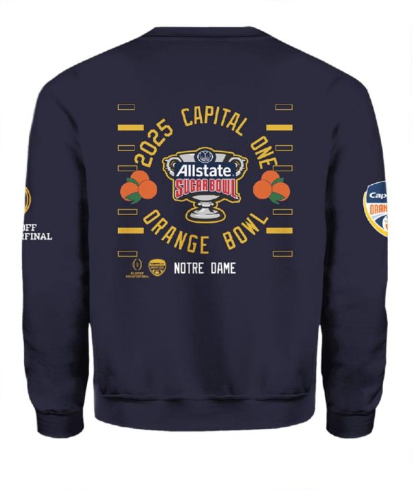 Fighting Irish Champions Sugar And Orange Bowl 2025 Sweatshirt