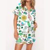 Florida Hand Satin Pajama Set