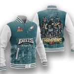 Fly Eagles Fly Super Bowl LIX Champions Baseball Jacket