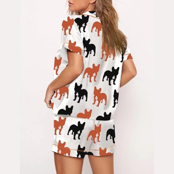 Frenchie Short Sleeve Pajama Set