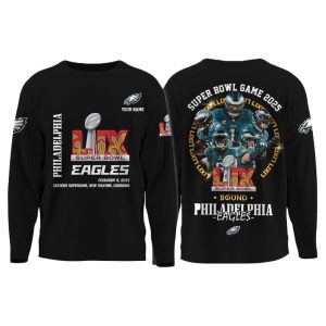 Eagles Super Bowl LIX Game 2025 LIX Bound 3D Sweatshirt2