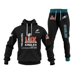 Eagles Super Bowl LIX 2025 New Orleans Hoodie Set1