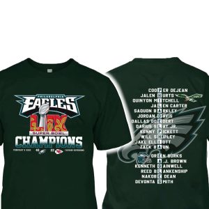 Eagles Super Bowl Champions 2 Two Sided Shirt 1