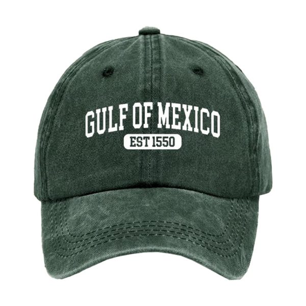 Gulf Of Mexico Printed Casual Baseball Cap