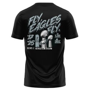 Eagles Super Bowl LIX Champions Fly Eagles Fly Shirt 3