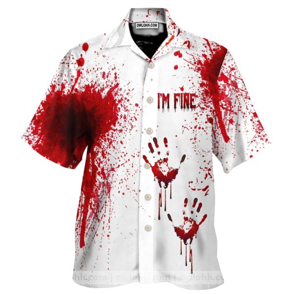 Halloween Blood Splatter Hawaiian Shirt