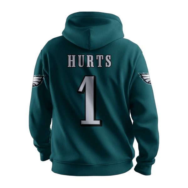 Hurts 1 Philadelphia Football Unisex Hoodie