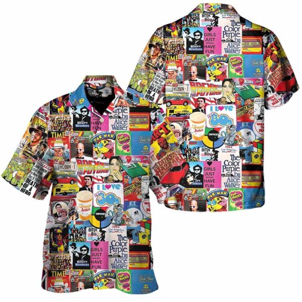 I Love The 80s Nostalgia Retro Hawaiian Shirt