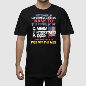 Hey Donald Lets Change Americas Name To The Republic Of CUM Shirt 2