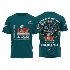 Eagles Super Bowl Game 2025 LIX Bound Shirt