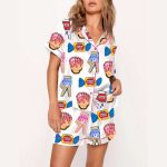 Ice Cream Baseball Batting Glove Pajama Set